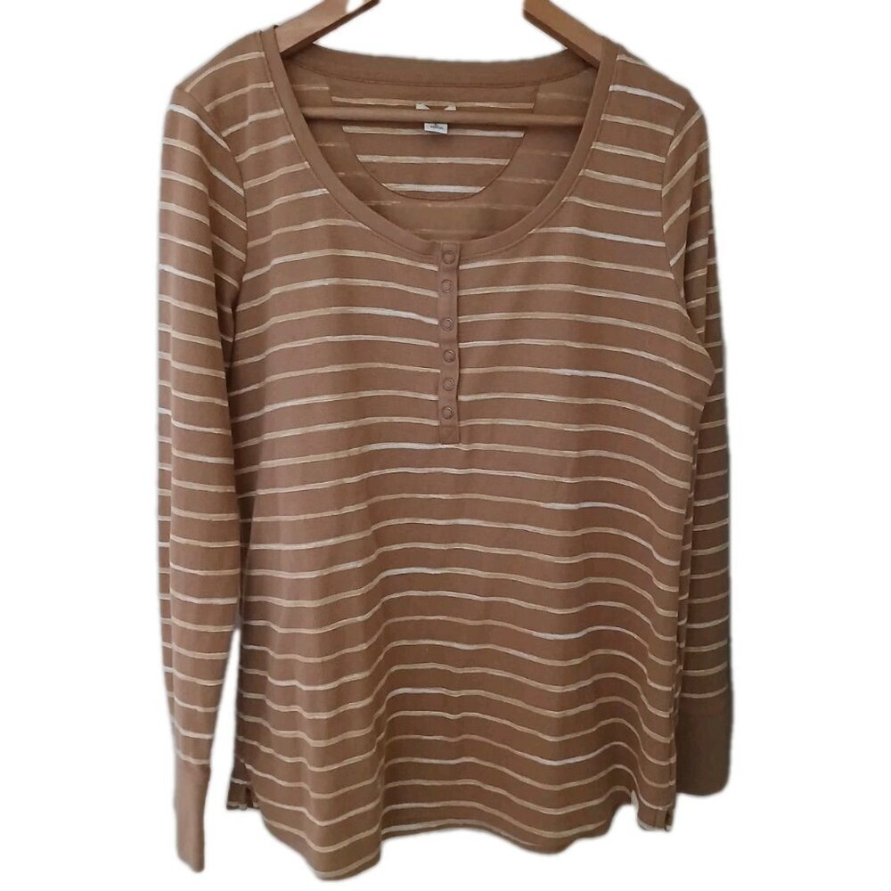 L.L.‎ Bean Henley Long Sleeve Top